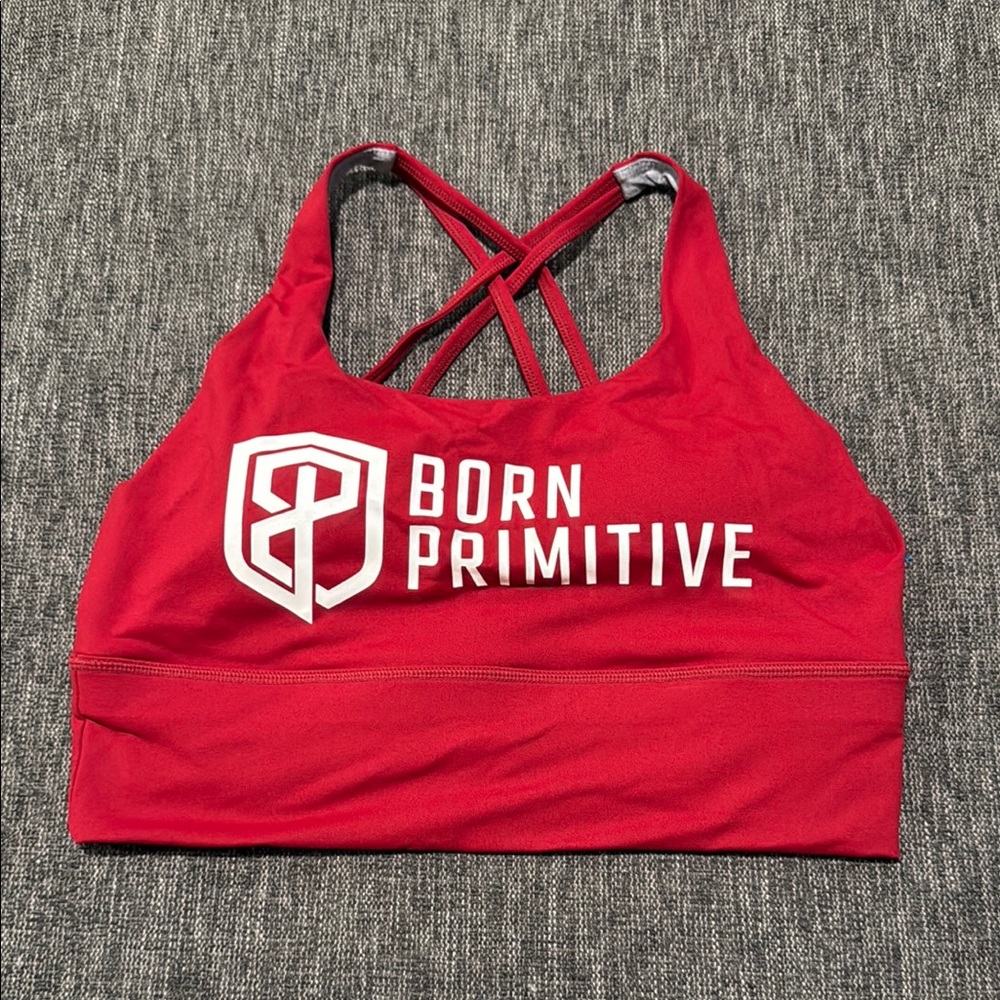 Born Primitive Maroon Racerback Sports Bra